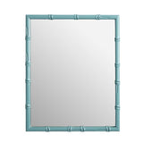 Habitat bamboo effect blue wall mirror 52x42cm, imported from the UK