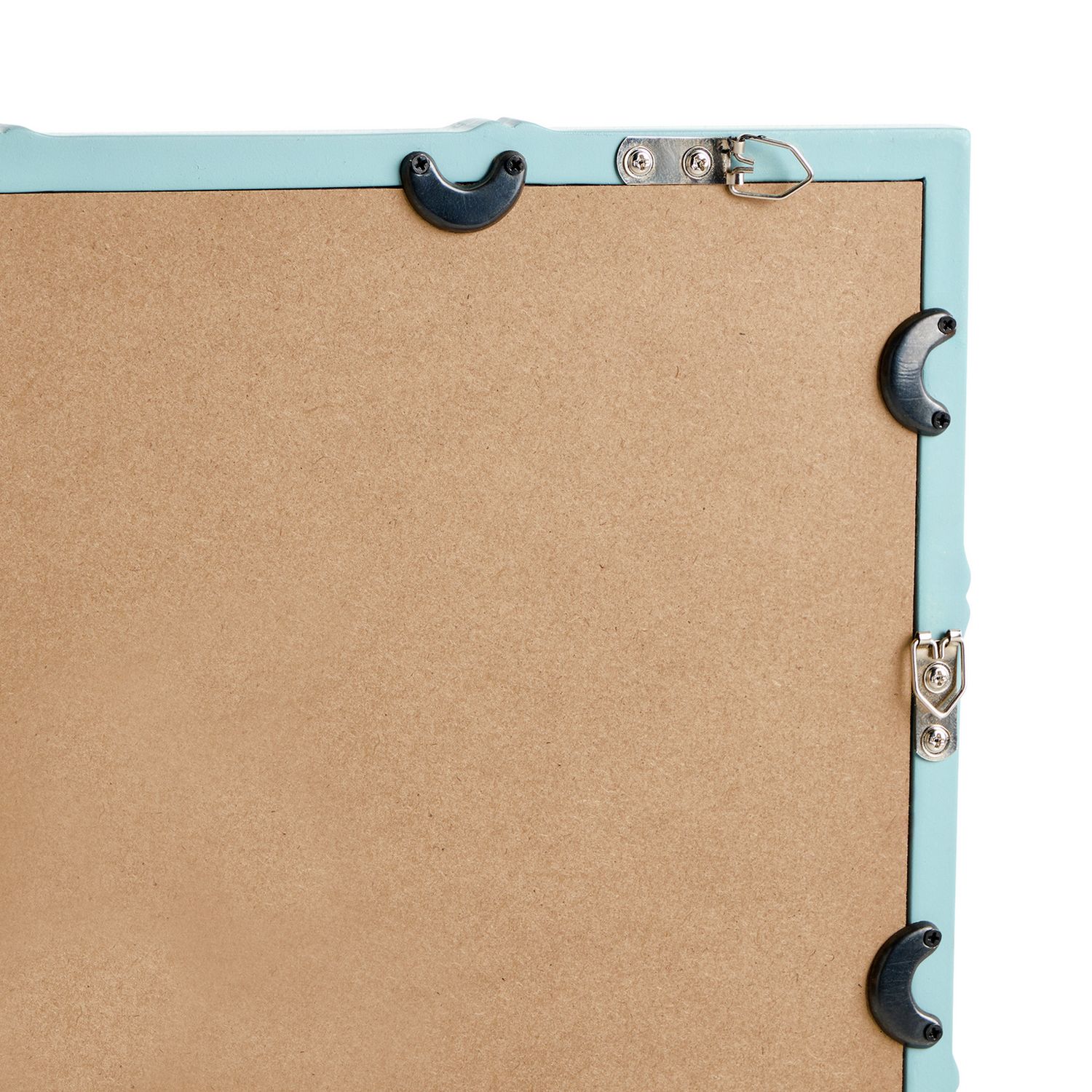 Habitat bamboo effect blue wall mirror 52x42cm, imported from the UK