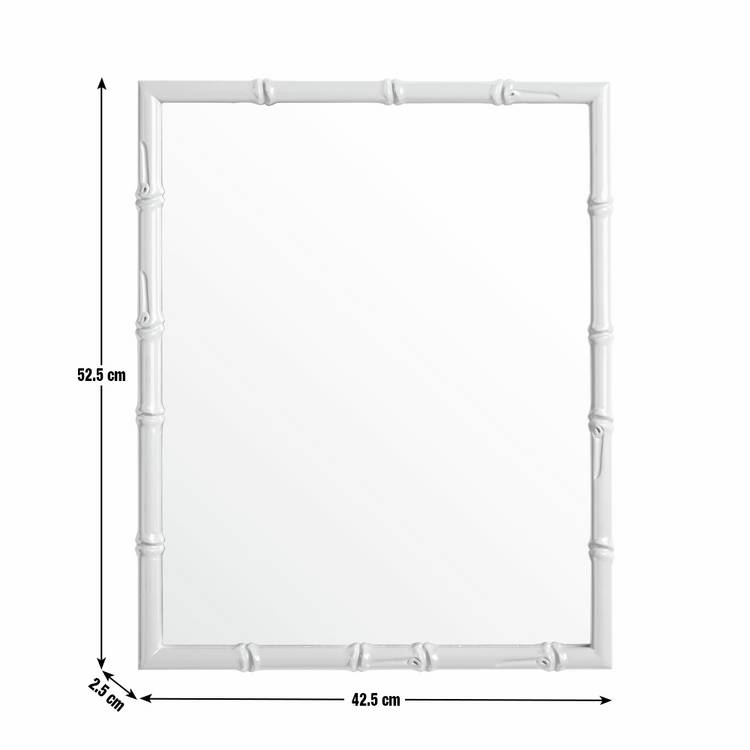 Habitat bamboo effect blue wall mirror 52x42cm, imported from the UK