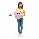 Squishmallows Peggy Sue pink golden retriever soft toy 16 inch, UK version