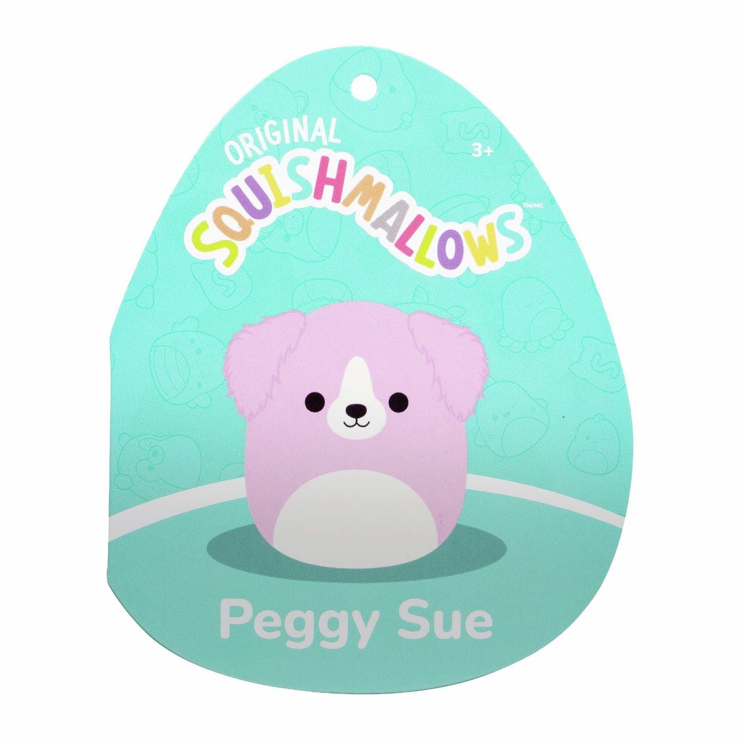 Squishmallows Peggy Sue pink golden retriever soft toy 16 inch, UK version