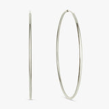 Revere sterling silver sleeper hoop earrings 45mm, imported from the UK