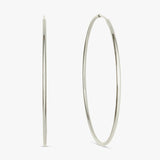 Revere sterling silver sleeper hoop earrings 45mm, imported from the UK