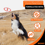 Bionic Toss-N-Tug ring dog toy orange floating, UK version