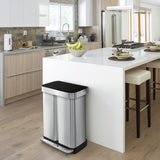 Simplehuman 58L stainless steel recycling bin, imported from the UK