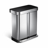 Simplehuman 58L stainless steel recycling bin, imported from the UK