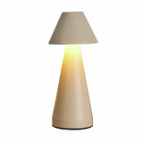 Searchlight cream cone rechargeable table lamp, UK version