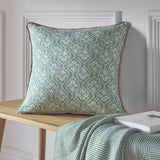 Argos Home Lino Floral Green cushion 43x43cm (British brand)