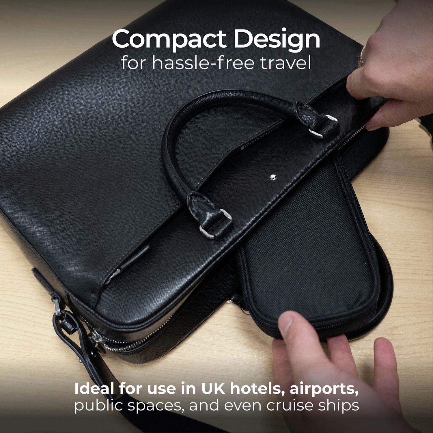 Masterplug 2 socket USB extension lead with travel case, imported from the UK