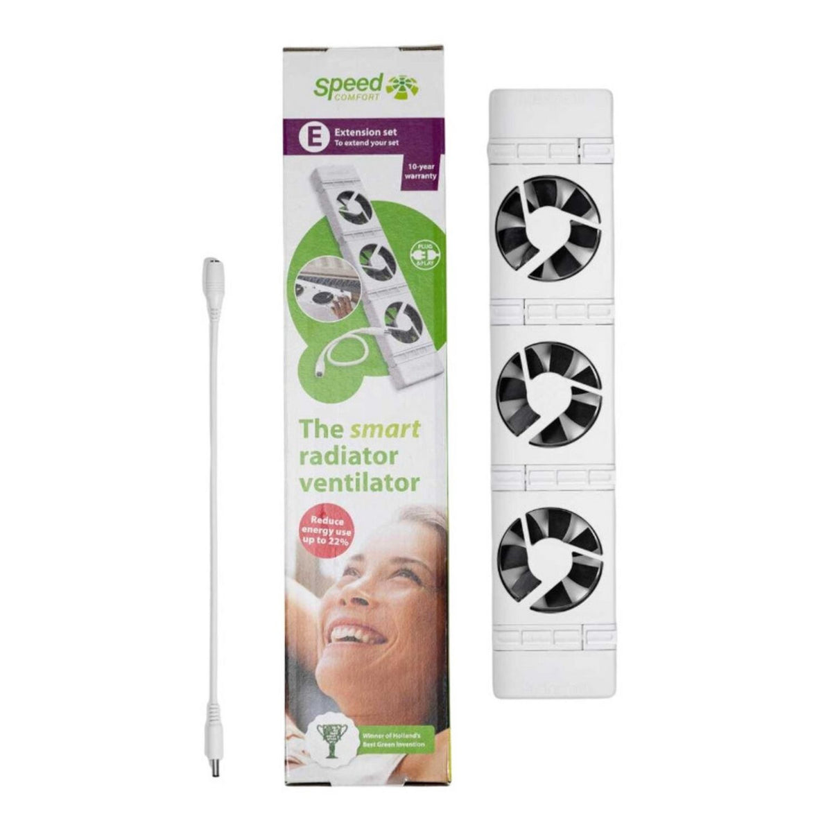 SpeedComfort Radiator Fan Extension Set White, imported from the UK