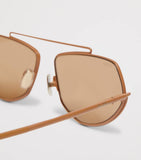 Max Mara metal square sunglasses geometric design (British brand)