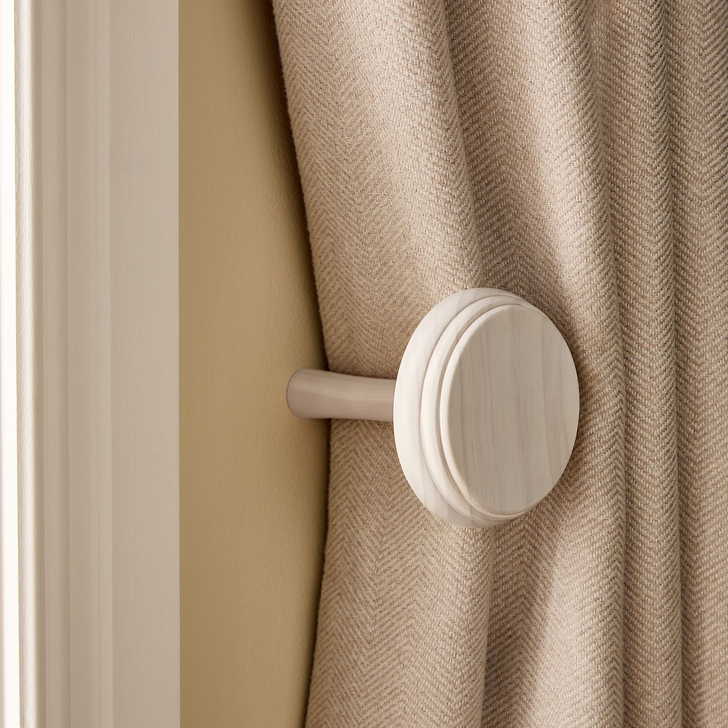 Argos Home curtain holdback 2 pack washed white - British product