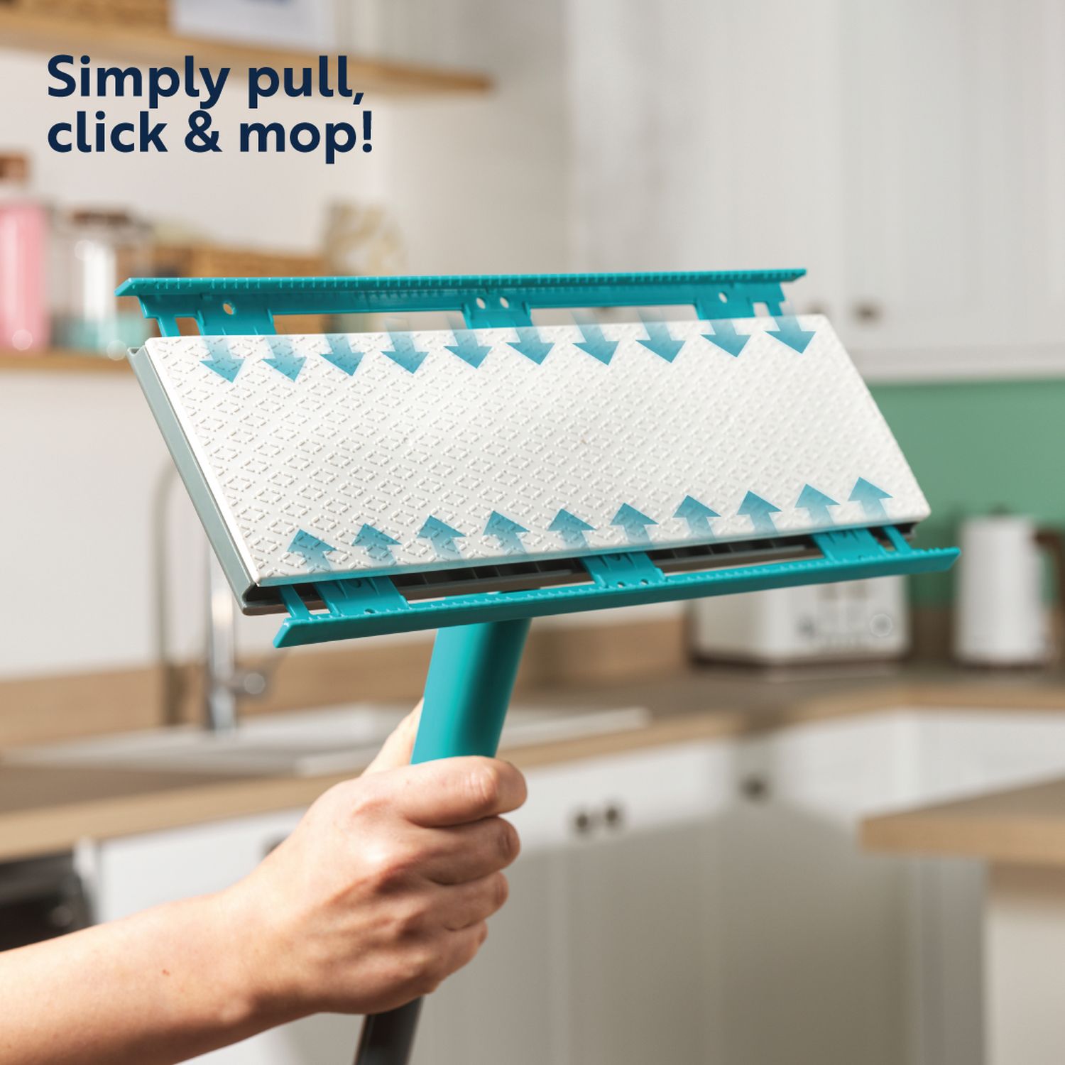 Beldray Anti-bac flat mop with 6 cloths, imported from the UK