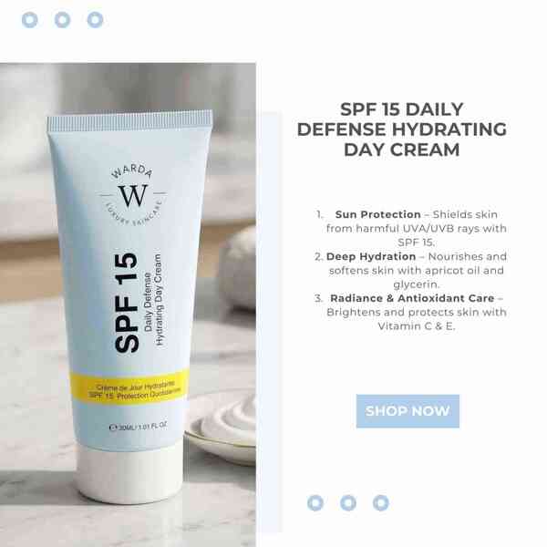 Warda SPF 15 Hydrating Day Cream 30ml (British brand)