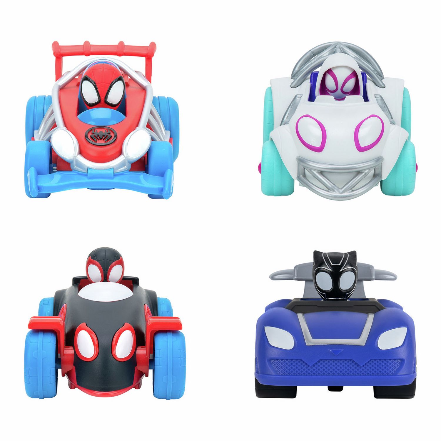 Jazwares Spidey Webbed Wheelies pull-back car, UK version