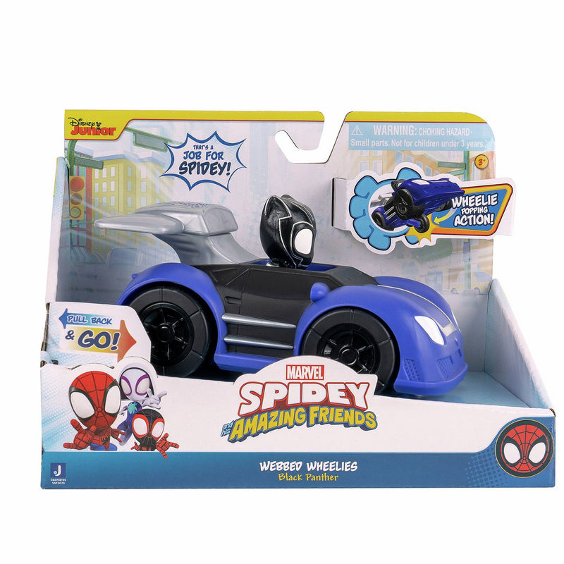 Jazwares Spidey Webbed Wheelies pull-back car, UK version