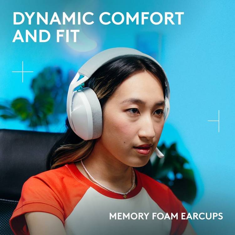 Logitech G321 LIGHTSPEED white wireless gaming headset, imported from the UK