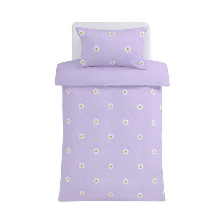 Argos Home Kids Tufted Daisy Bedding Set Toddler, imported from the UK