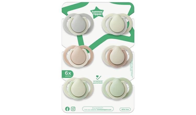 Tommee Tippee Newborn Dummies 0-2 Months 6 Pack GOODS Argos