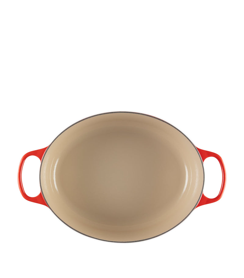 Le Creuset oval cast iron casserole dish 35cm, UK version