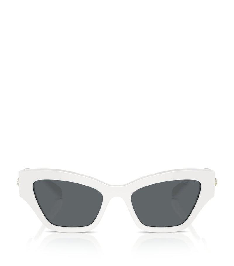 Swarovski metal SK6021 sunglasses with UV protection tinted lenses (British brand)