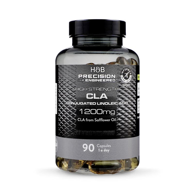 Precision Engineered High Strength CLA 1200mg supplement 90 capsules, imported from the UK
