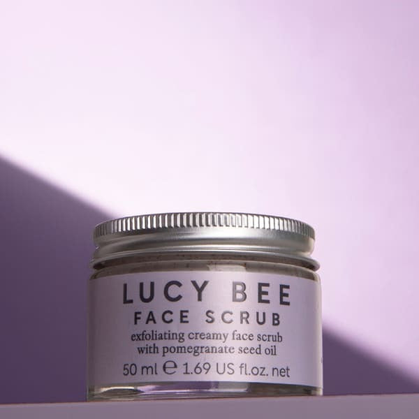 Lucy Bee organic face scrub 50ml, imported from the UK