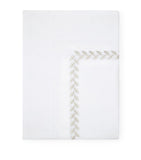 Pratesi super king flat sheet with fine embroidery, 270x300cm, imported from the UK