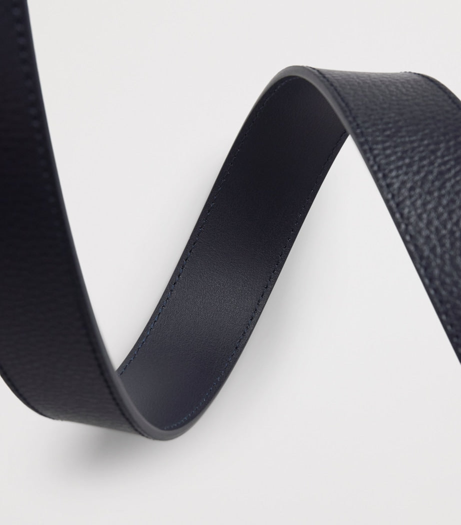 Emporio Armani grained leather belt (British brand)