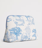 Harrods toile half moon cosmetic bag, UK version