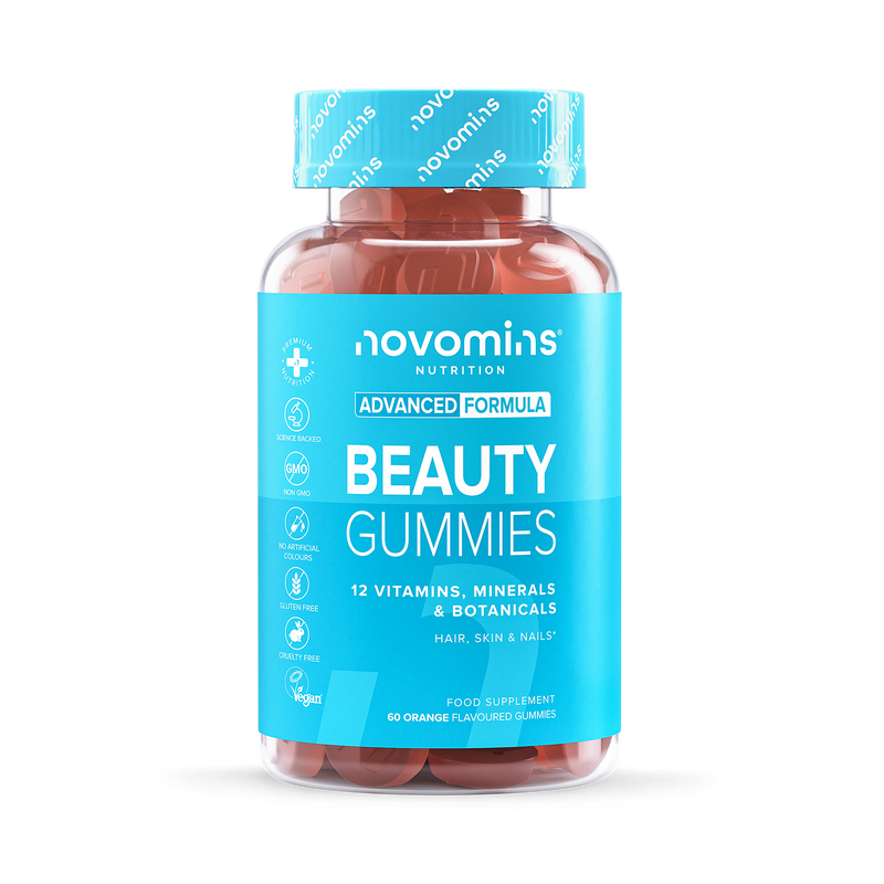 Novomins hair skin nails orange gummies 60 count - British product