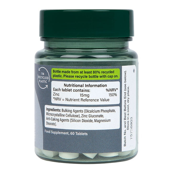 Holland & Barrett Zinc 15mg 60 Tablets GOODS Holland&Barrett   