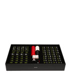 Prada Saffiano leather mahjong set with acrylic resin pieces, imported from the UK