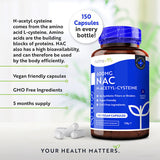 Nutravita NAC N-Acetyl-Cysteine 600mg - 150 Vegan Capsules GOODS Superdrug   