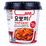 Young Poong Yopokki sweet and spicy topokki cup (British brand)