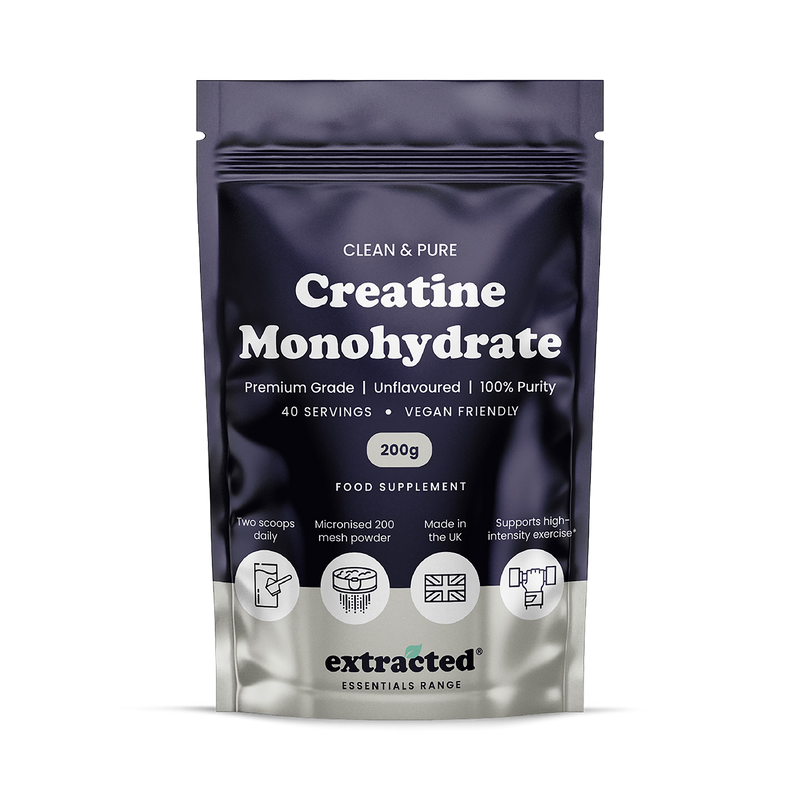 Creatine monohydrate micronised powder supplement - British product