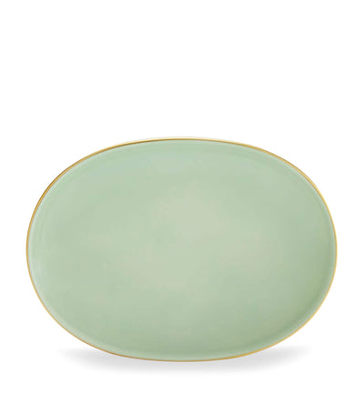 GINORI 1735 Porzellan Colonna Diva Verde Pickleschale 21,5 cm