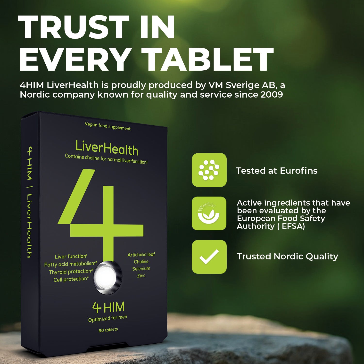 4Him Liverhealth vegan liver tablets 60 - British product