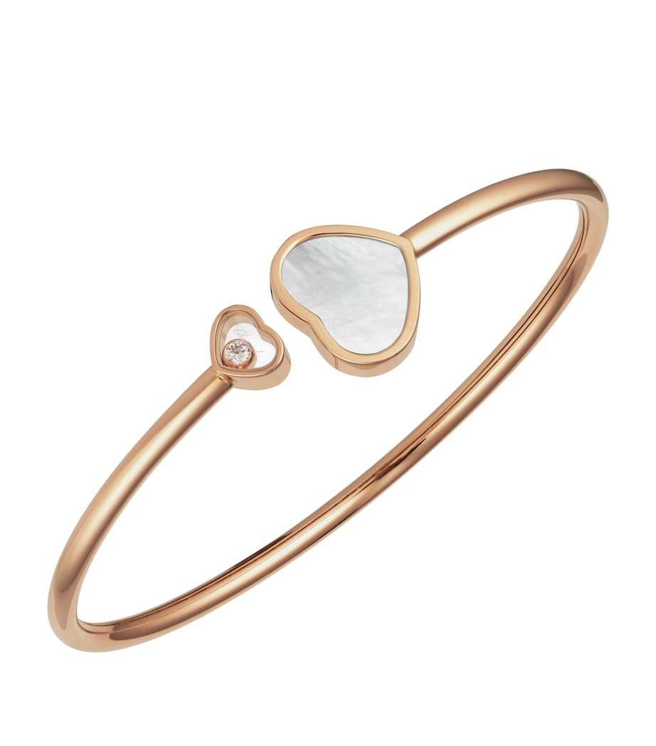 Chopard Happy Hearts bangle rose gold diamond, imported from the UK
