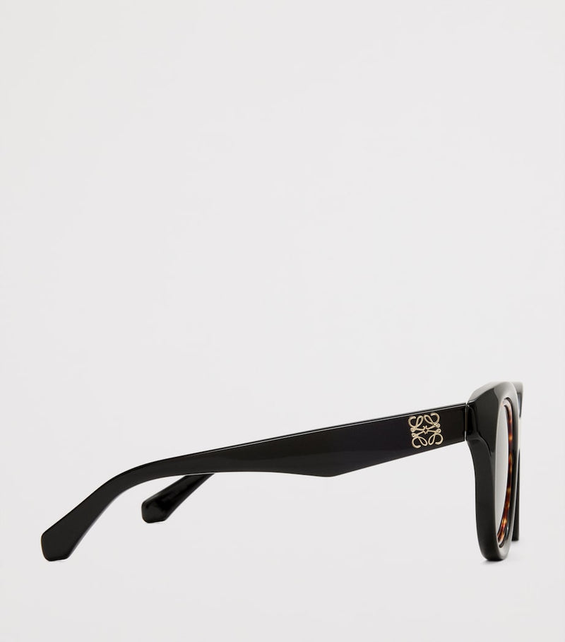 LOEWE Mini Anagram Butterfly sunglasses with gold tone temples, UK version