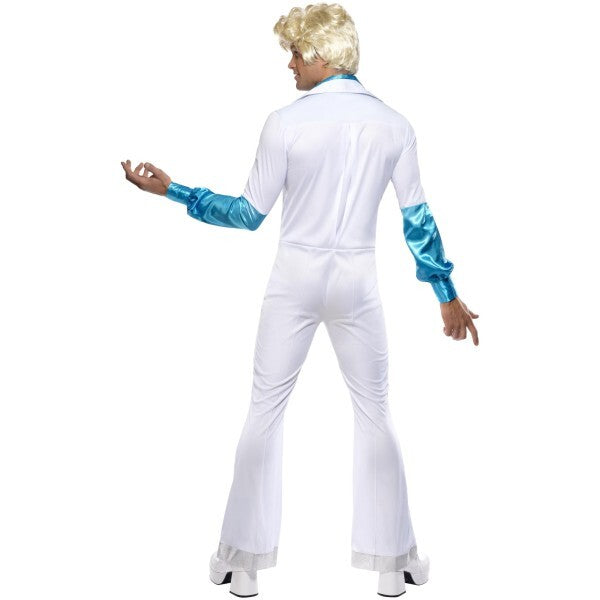 Smiffys disco costume all-in-one white jumpsuit - British product