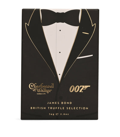 Harrods Charbonnel et Walker James Bond Tuxedo British Truffle Selection Chocolate Truffle Box 74g- Buy online at McGrocer