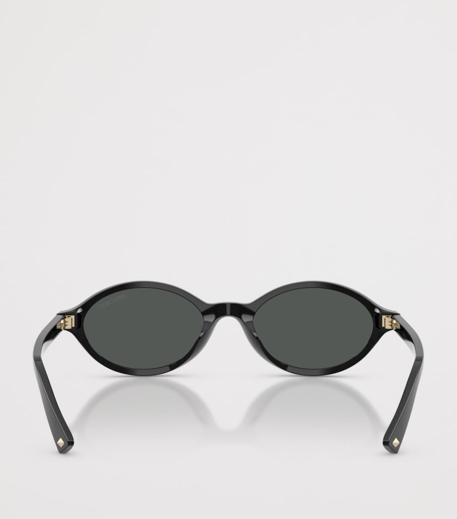 Oval-Sonnenbrille von Jimmy Choo aus Acetat, UK-Version