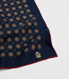 Dunhill mulberry silk pocket square 30cm (British brand)