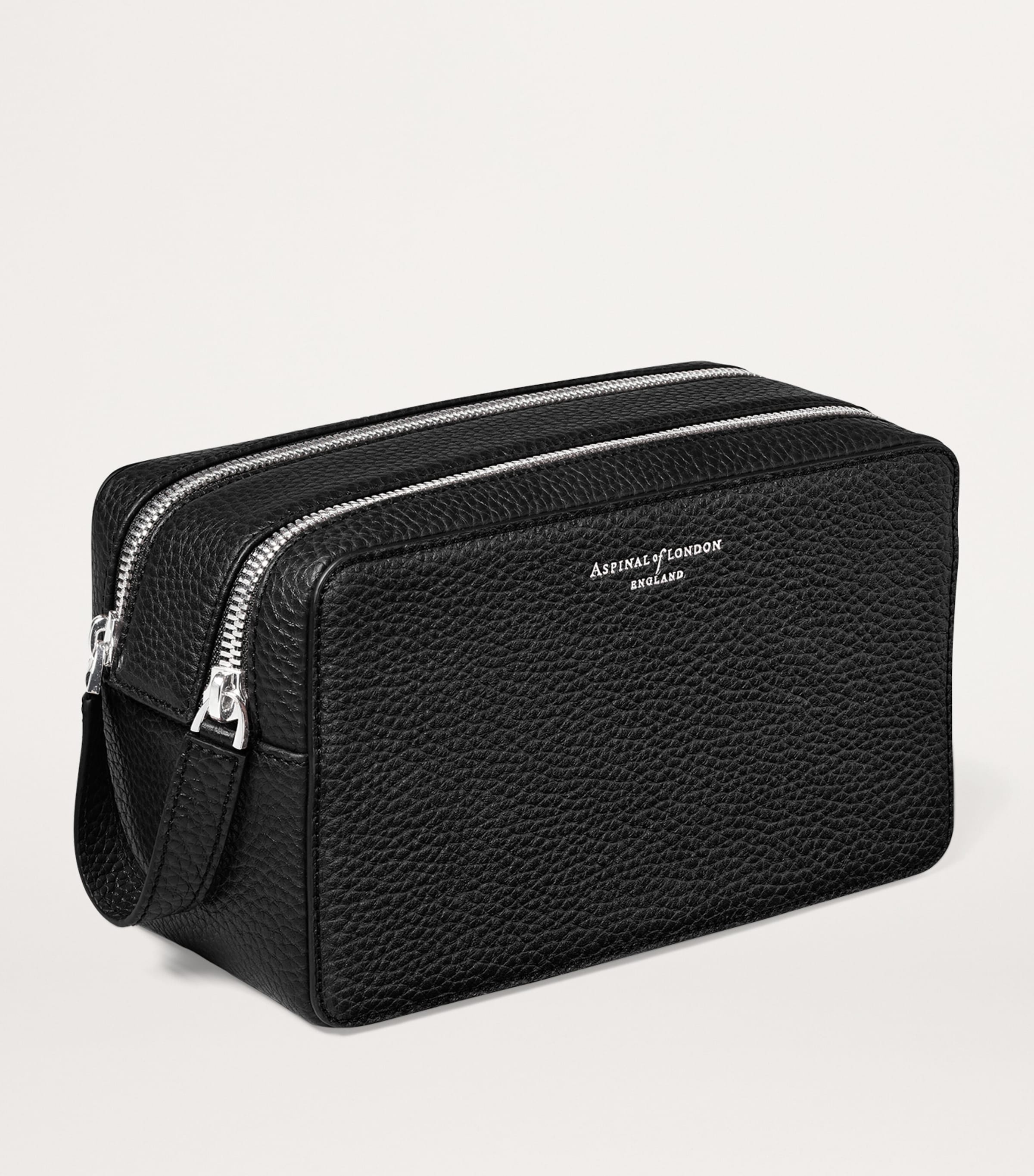 Aspinal Of London Leather Mount Street Toiletries Bag - British product