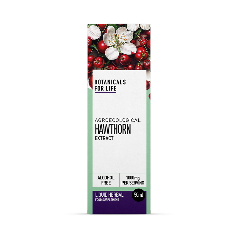 Botanicals For Life hawthorn extract supplement 50ml, UK version