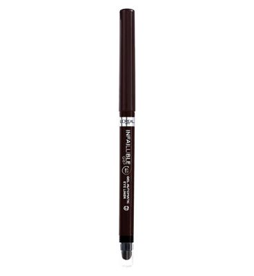 L’Oreal Infallible Grip 36h Gel Automatic Eyeliner, Semi Permanent GOODS Boots Brown Denim  