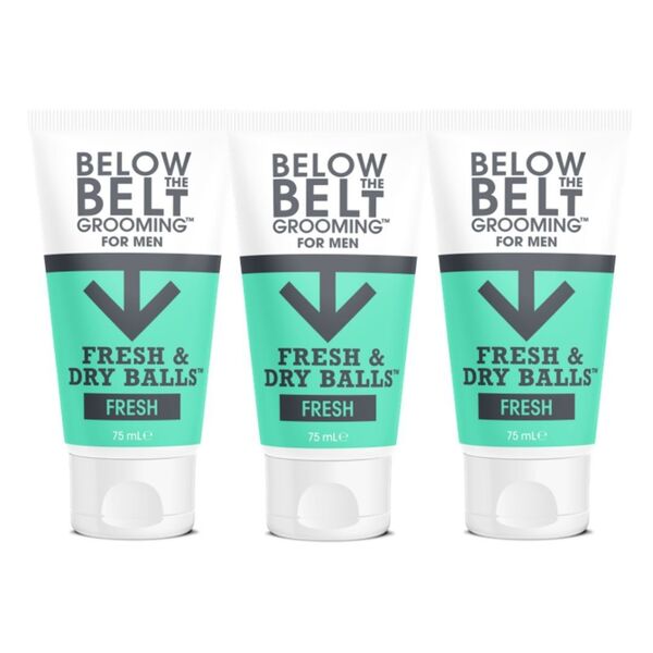 Below The Belt Fresh & Dry Ball deodorant 3x75ml - British product