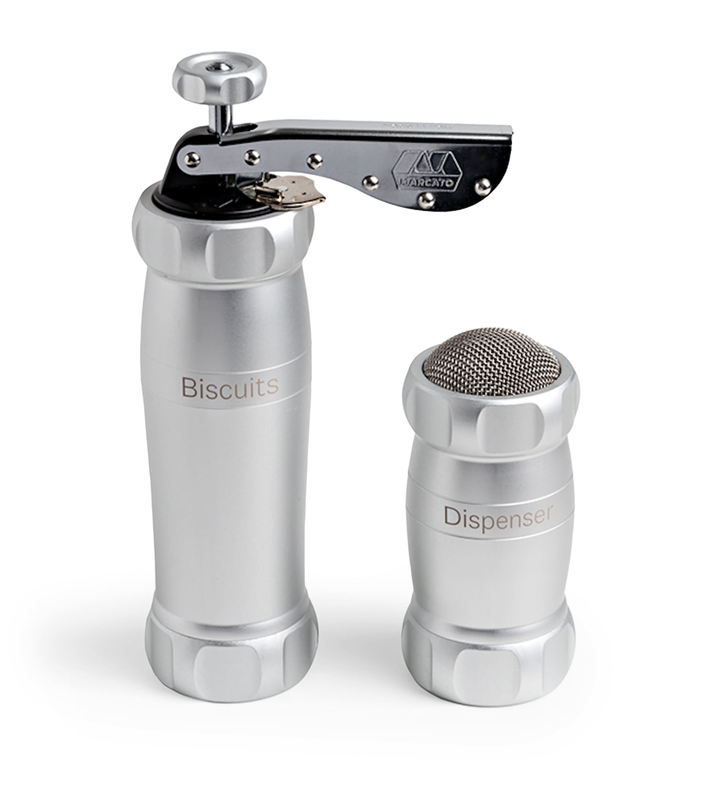 Marcato cookie press and dispenser set, imported from the UK