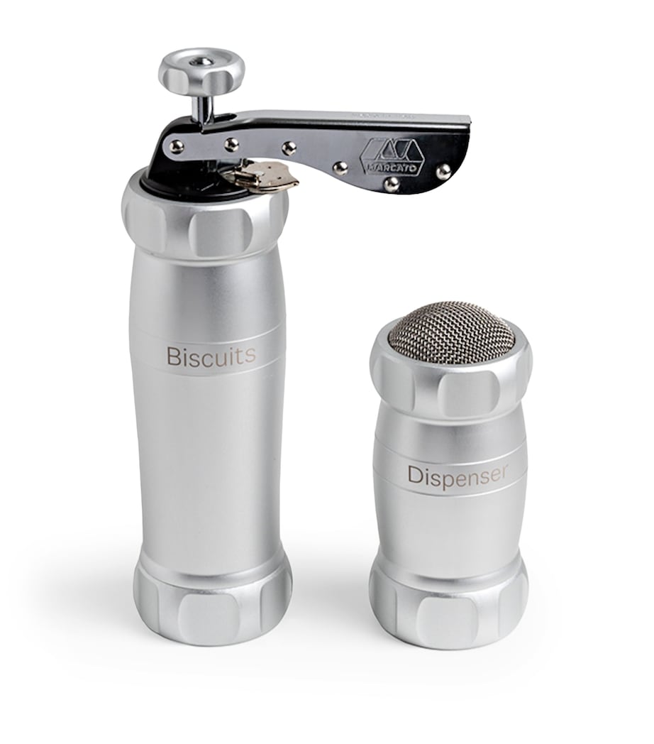 Marcato cookie press and dispenser set, imported from the UK